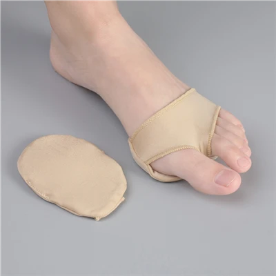 Almofada de antepé em gel de silicone em tecido